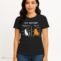 Cat Anatomy Kittlen Lover Funny Science Teacher Women's T-Shirt thumb 4