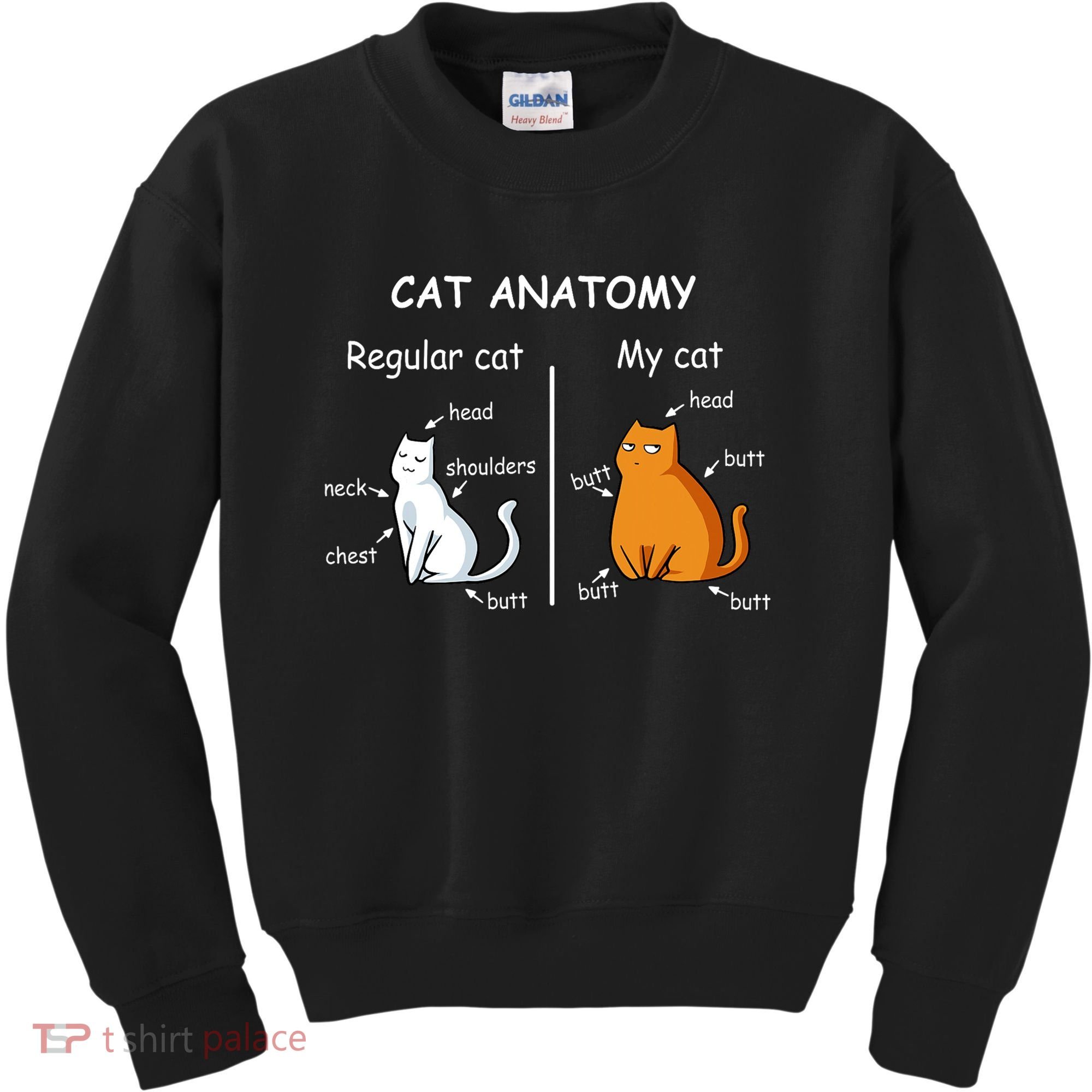 Cat Anatomy Kittlen Lover Funny Science Teacher Kids Sweatshirt