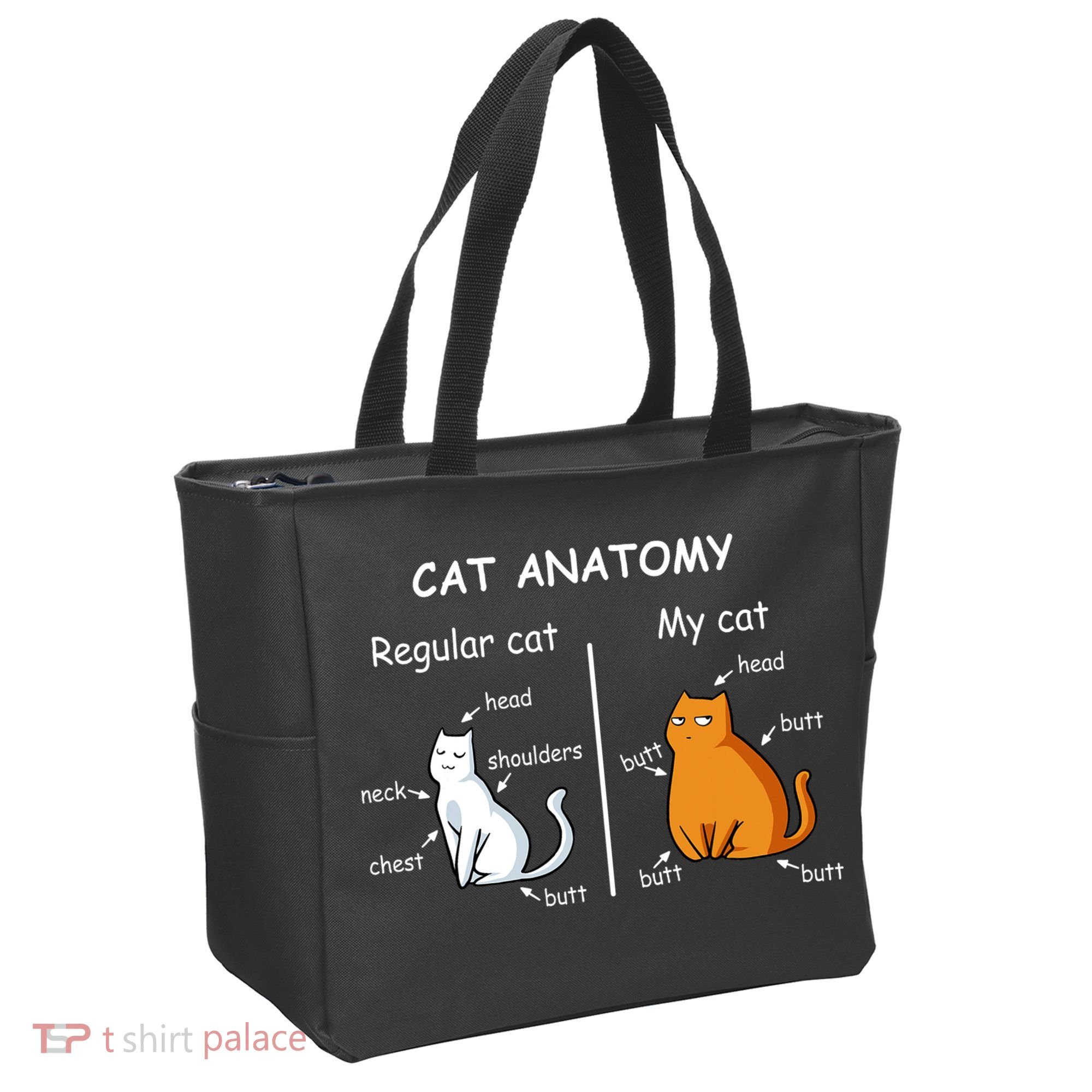 Cat Anatomy Kittlen Lover Funny Science Teacher Tote Bag