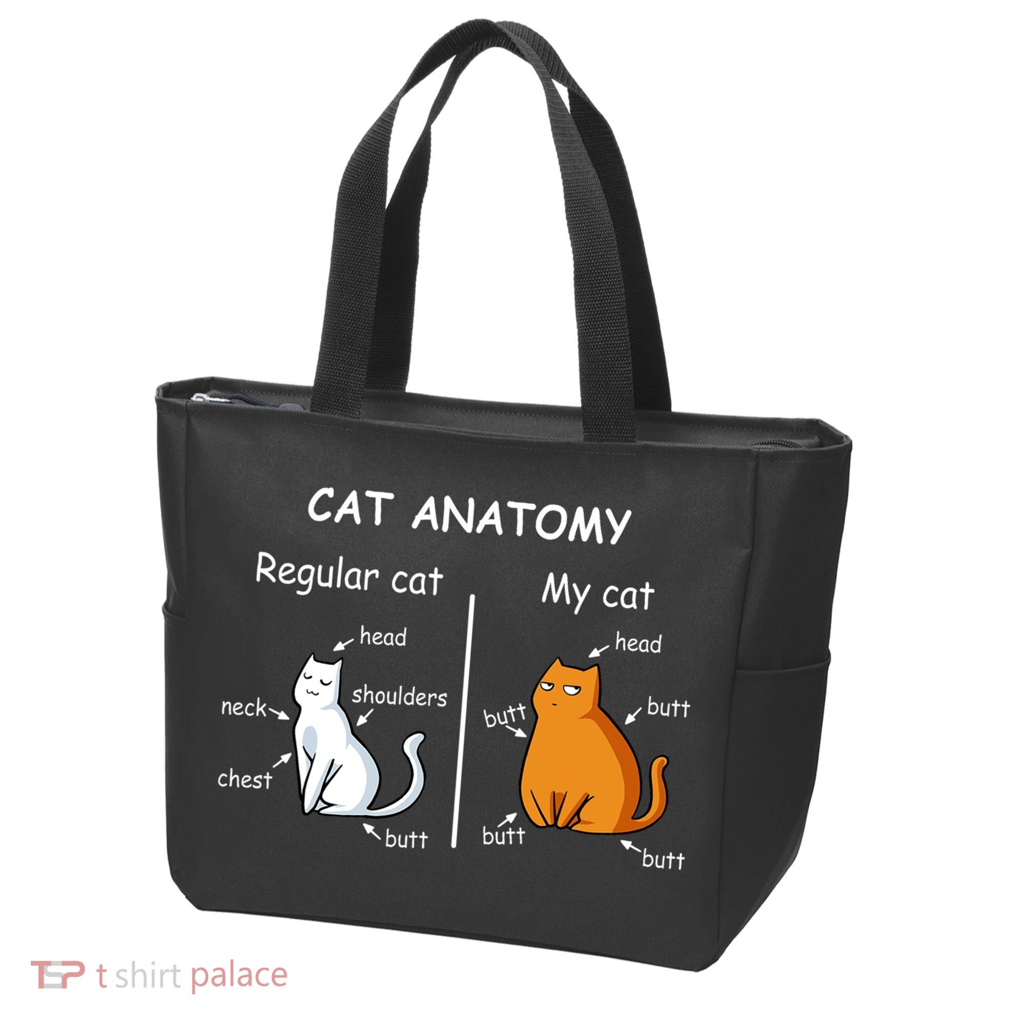 Cat Anatomy Kittlen Lover Funny Science Teacher Tote Bag