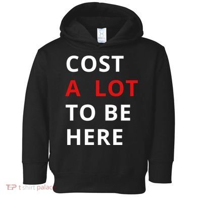 Cost A Lot To Be Here Toddler Hoodie