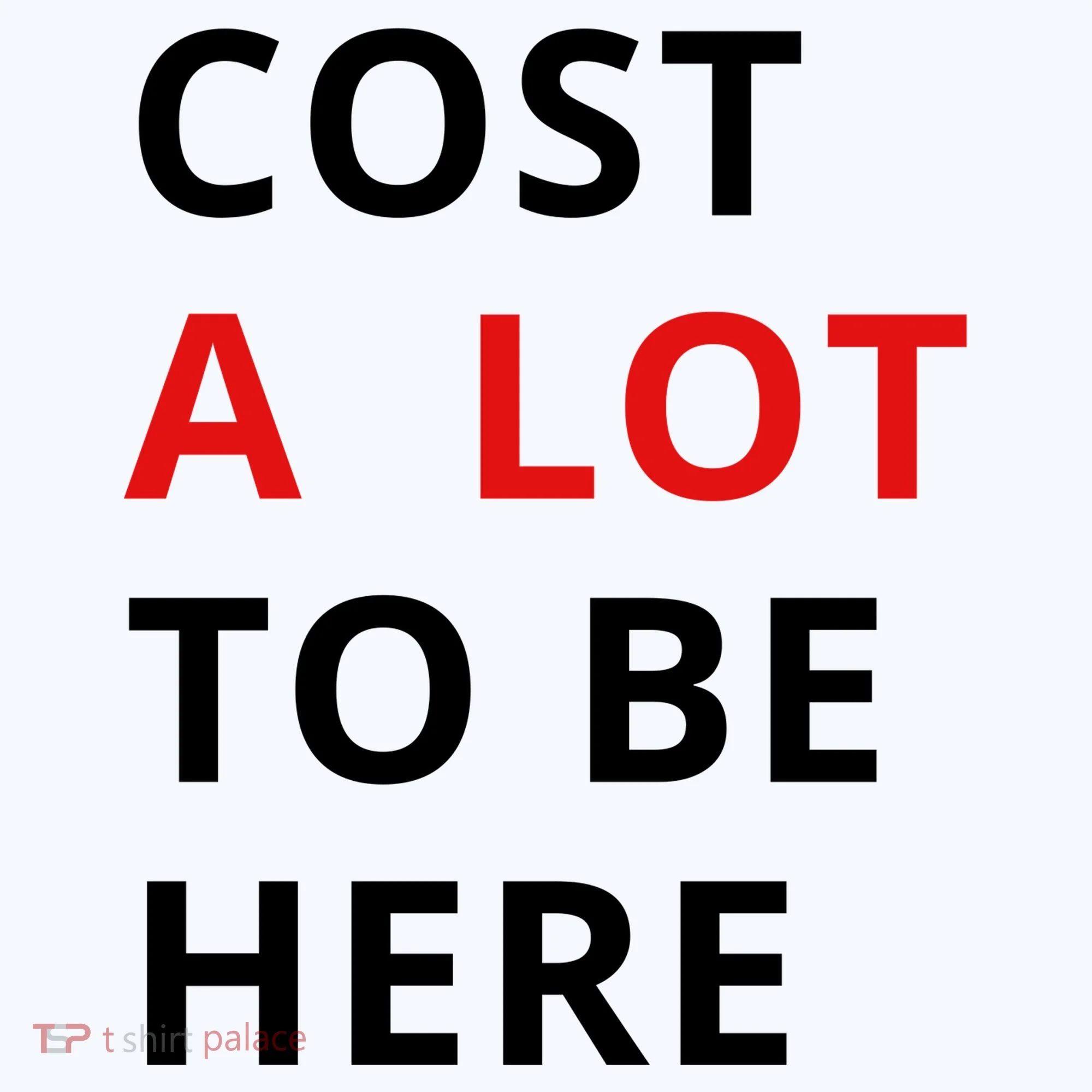 Cost A Lot To Be Here Button