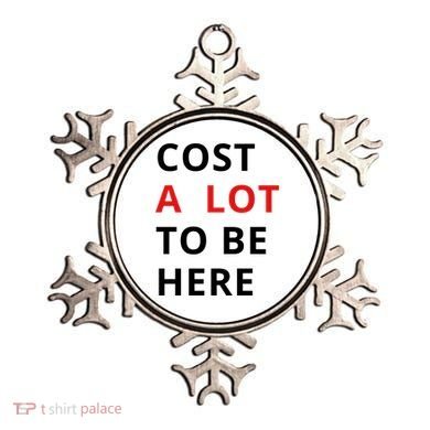 Cost A Lot To Be Here Ornament