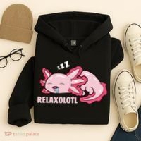 Cute Axolotl Lover Mexican Salamander Relaxolotl Pullover Hoodie Hoodie thumb 4