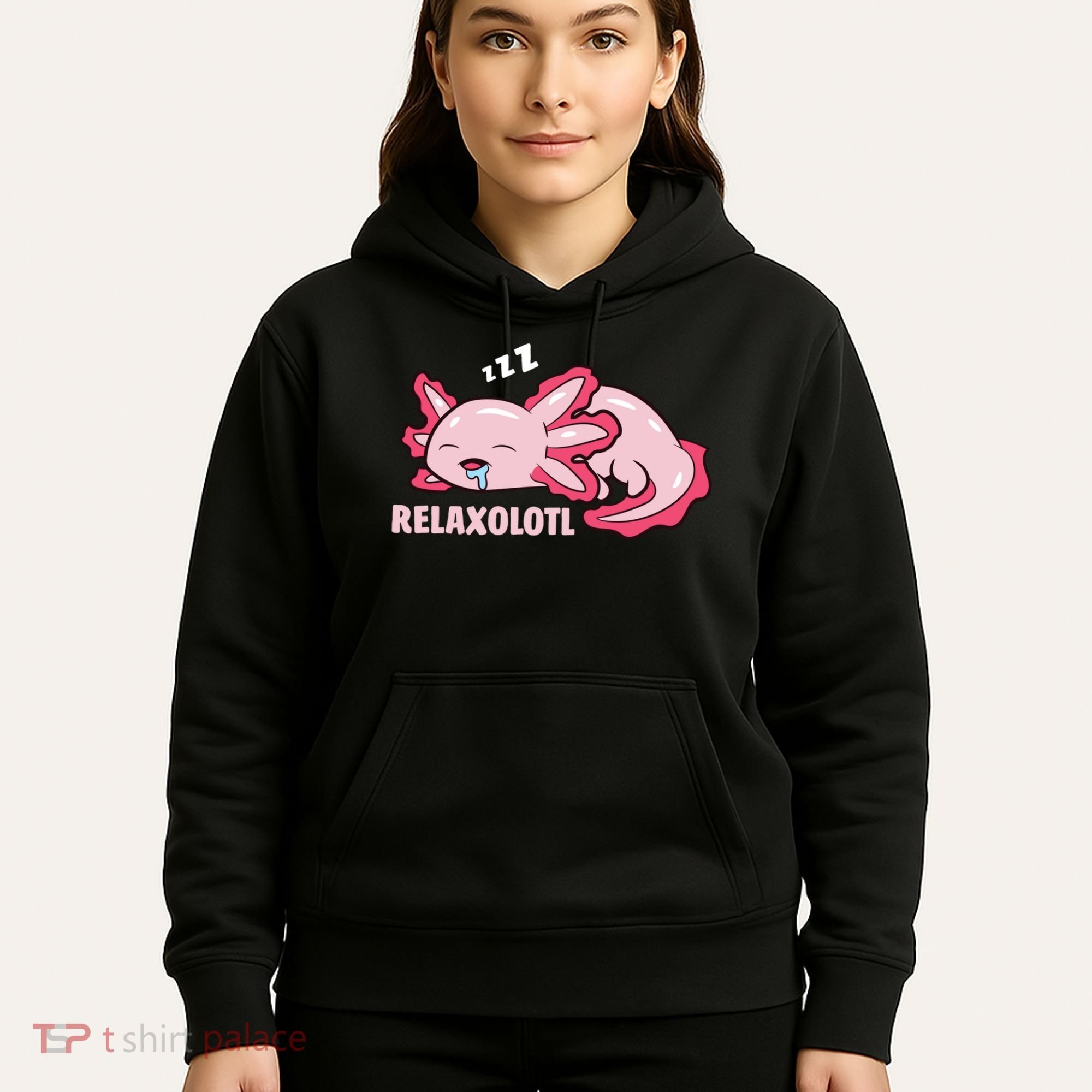 Cute Axolotl Lover Mexican Salamander Relaxolotl Pullover Hoodie Hoodie