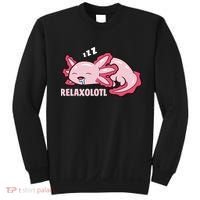 Cute Axolotl Lover Mexican Salamander Relaxolotl Pullover Hoodie Sweatshirt thumb 0