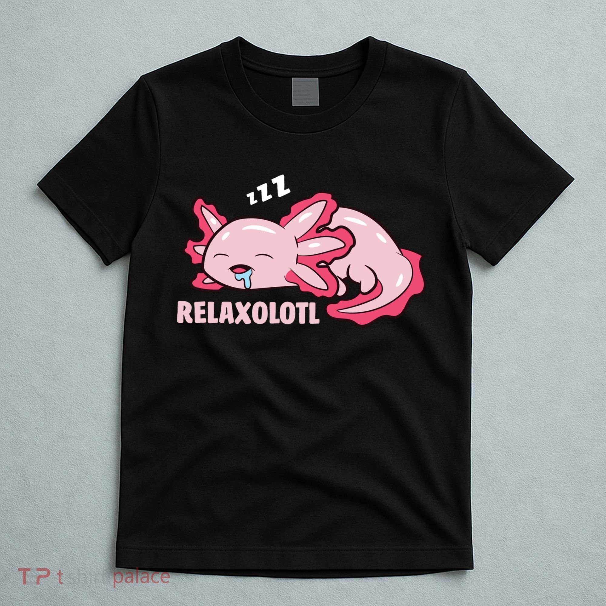 Cute Axolotl Lover Mexican Salamander Relaxolotl Pullover Hoodie T-Shirt
