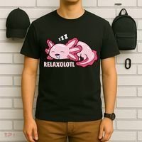 Cute Axolotl Lover Mexican Salamander Relaxolotl Pullover Hoodie T-Shirt thumb 6