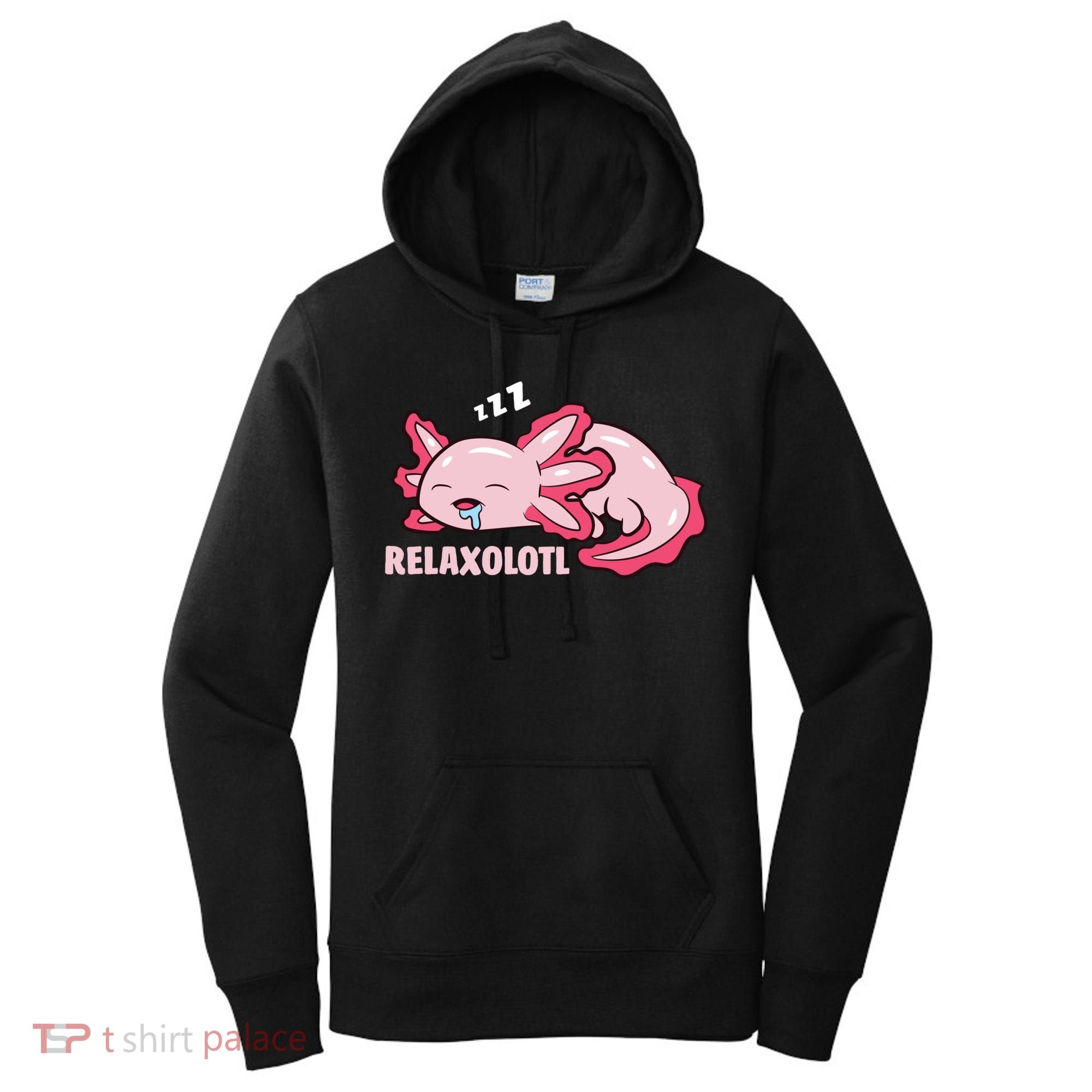 Cute Axolotl Lover Mexican Salamander Relaxolotl Pullover Hoodie Women's Hoodie