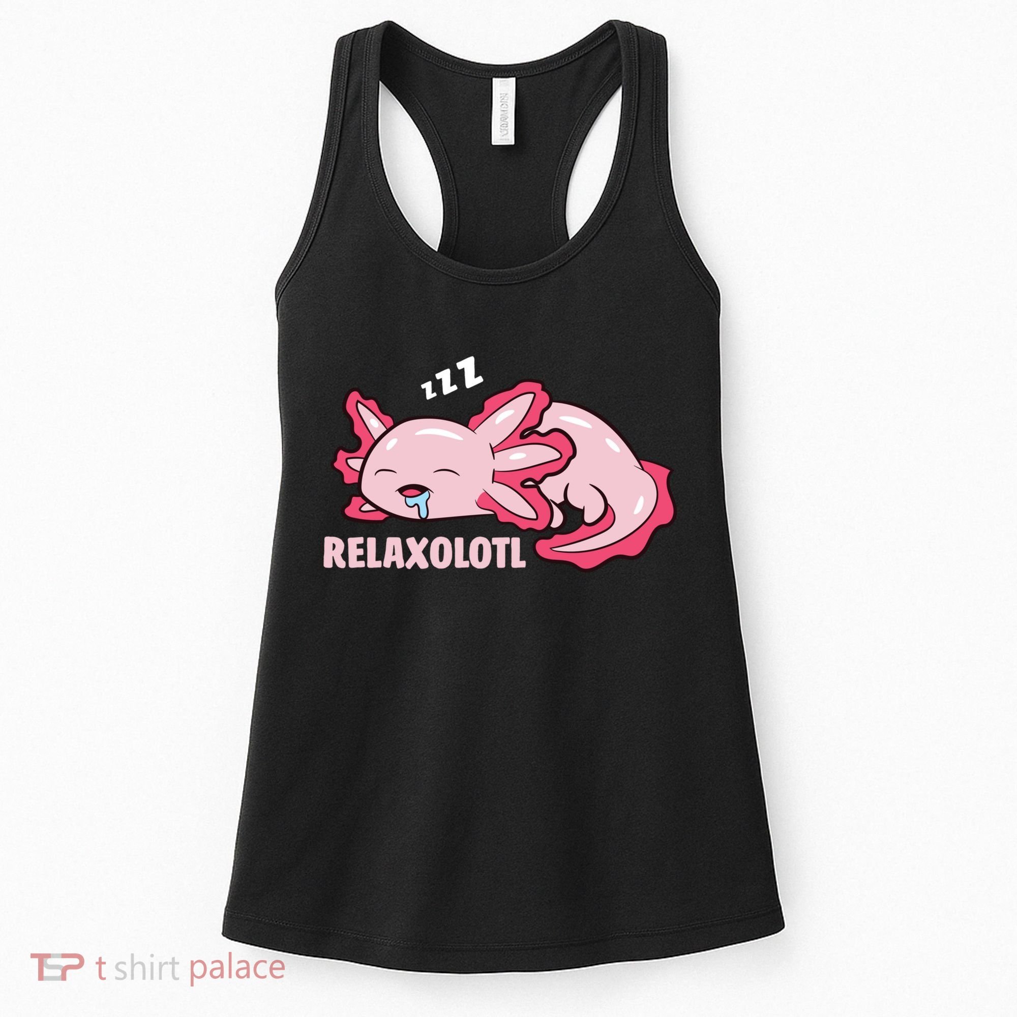 Cute Axolotl Lover Mexican Salamander Relaxolotl Pullover Hoodie Women's Tank Top