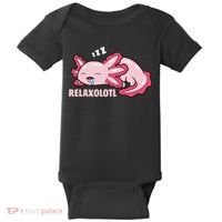 Cute Axolotl Lover Mexican Salamander Relaxolotl Pullover Hoodie Baby Bodysuit thumb 0