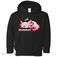 Cute Axolotl Lover Mexican Salamander Relaxolotl Pullover Hoodie Toddler Hoodie thumb 0