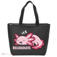 Cute Axolotl Lover Mexican Salamander Relaxolotl Pullover Hoodie Tote Bag thumb 0