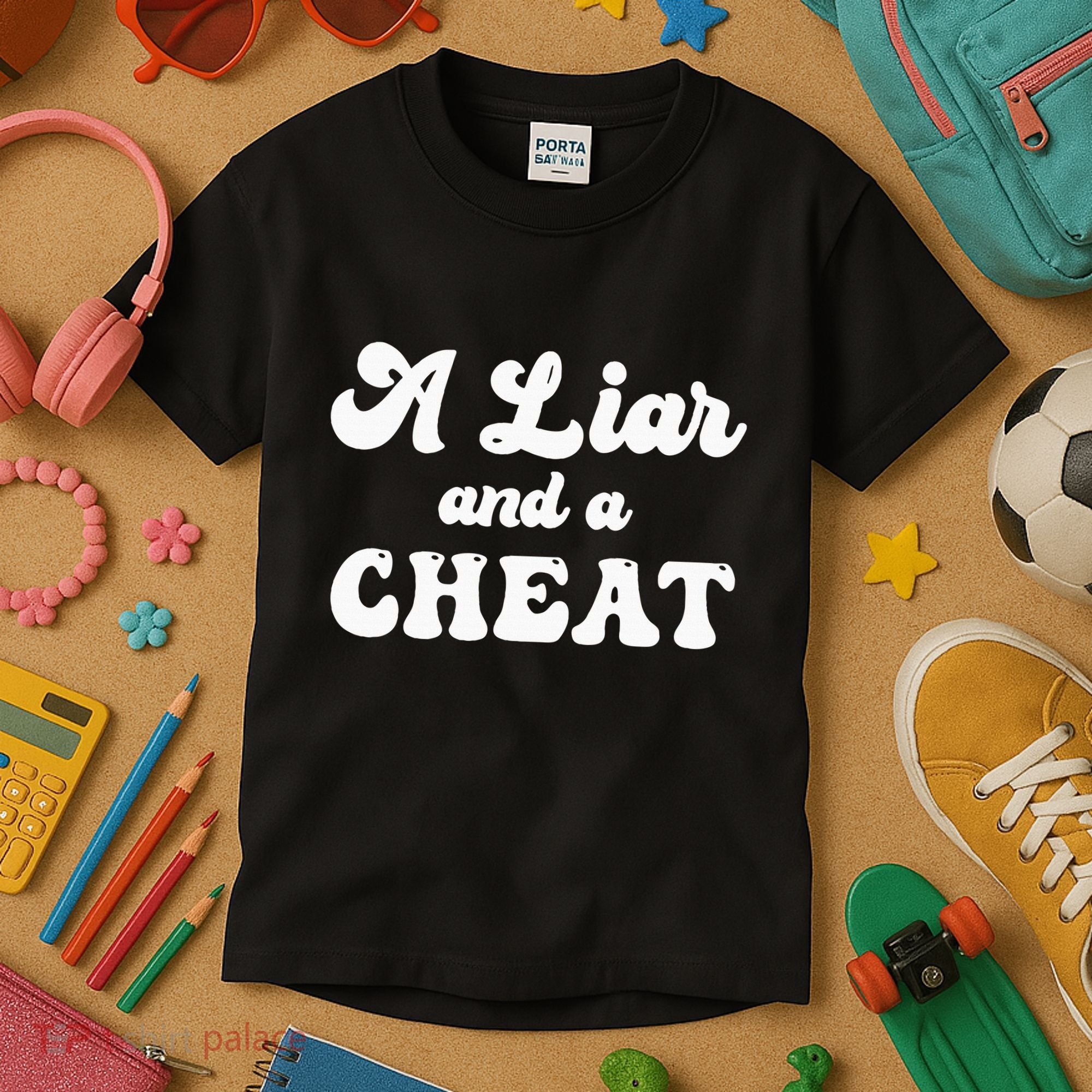 Cheater A Liar And A Cheat Cheater Kids T-Shirt