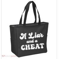 Cheater A Liar And A Cheat Cheater Tote Bag thumb 2