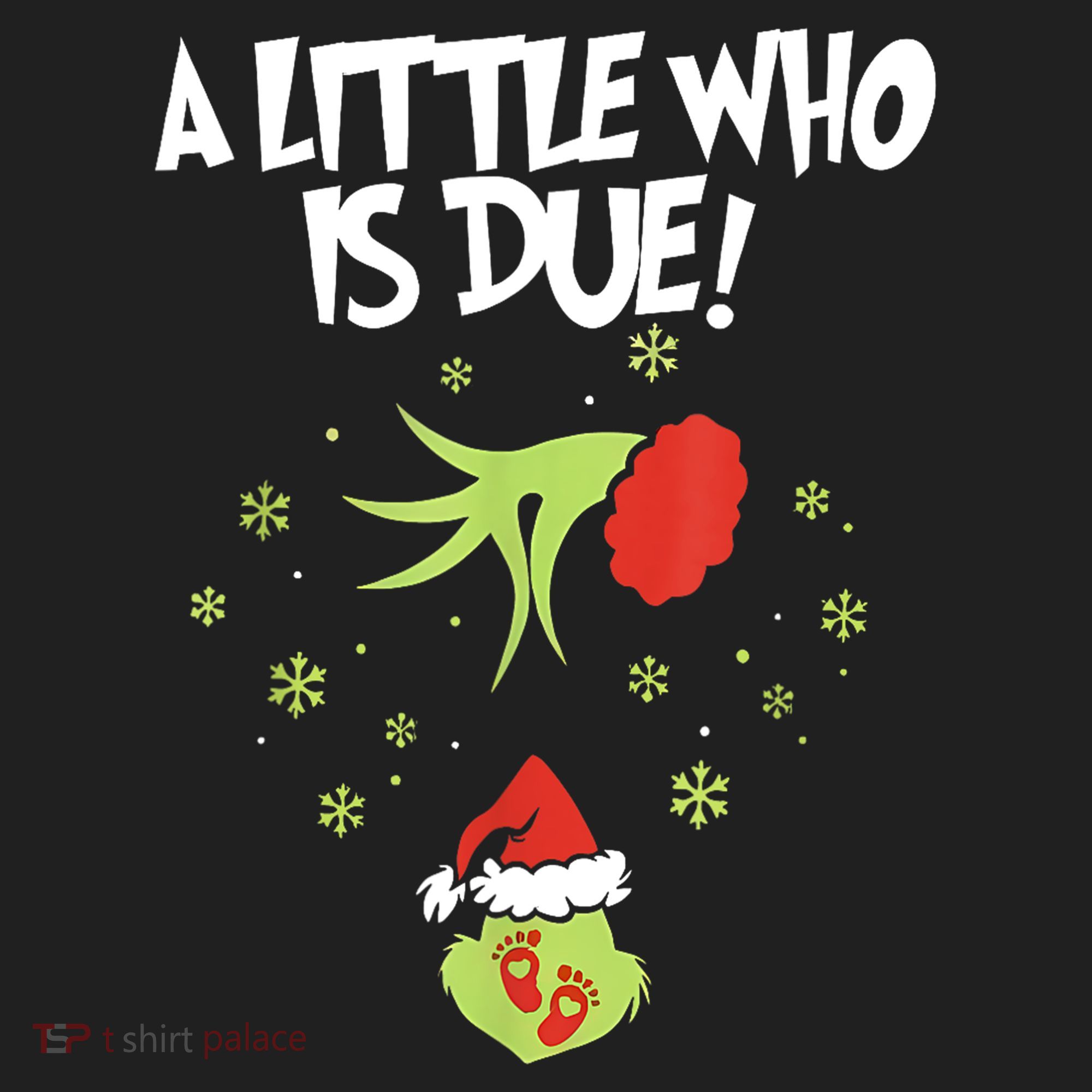 Christmas A Little Who Is Due Pregnancy Announcement Funny Xmas Gift Women's Sweatshirt