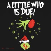 Christmas A Little Who Is Due Pregnancy Announcement Funny Xmas Gift Women's Hoodie thumb 2