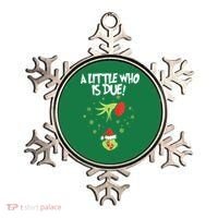 Christmas A Little Who Is Due Pregnancy Announcement Funny Xmas Gift Ornament thumb 0