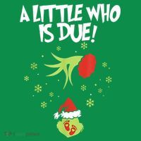Christmas A Little Who Is Due Pregnancy Announcement Funny Xmas Gift Toddler T-Shirt thumb 4