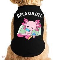Cute Axolotl Lover Mexican Salamander Relaxolotl Doggie Tank thumb 0