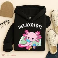 Cute Axolotl Lover Mexican Salamander Relaxolotl Hoodie thumb 4