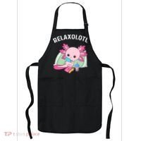 Cute Axolotl Lover Mexican Salamander Relaxolotl Apron thumb 0
