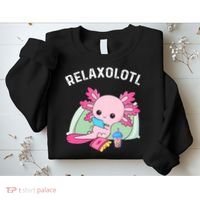 Cute Axolotl Lover Mexican Salamander Relaxolotl Sweatshirt thumb 2