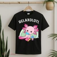Cute Axolotl Lover Mexican Salamander Relaxolotl T-Shirt thumb 2