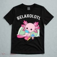 Cute Axolotl Lover Mexican Salamander Relaxolotl T-Shirt thumb 5