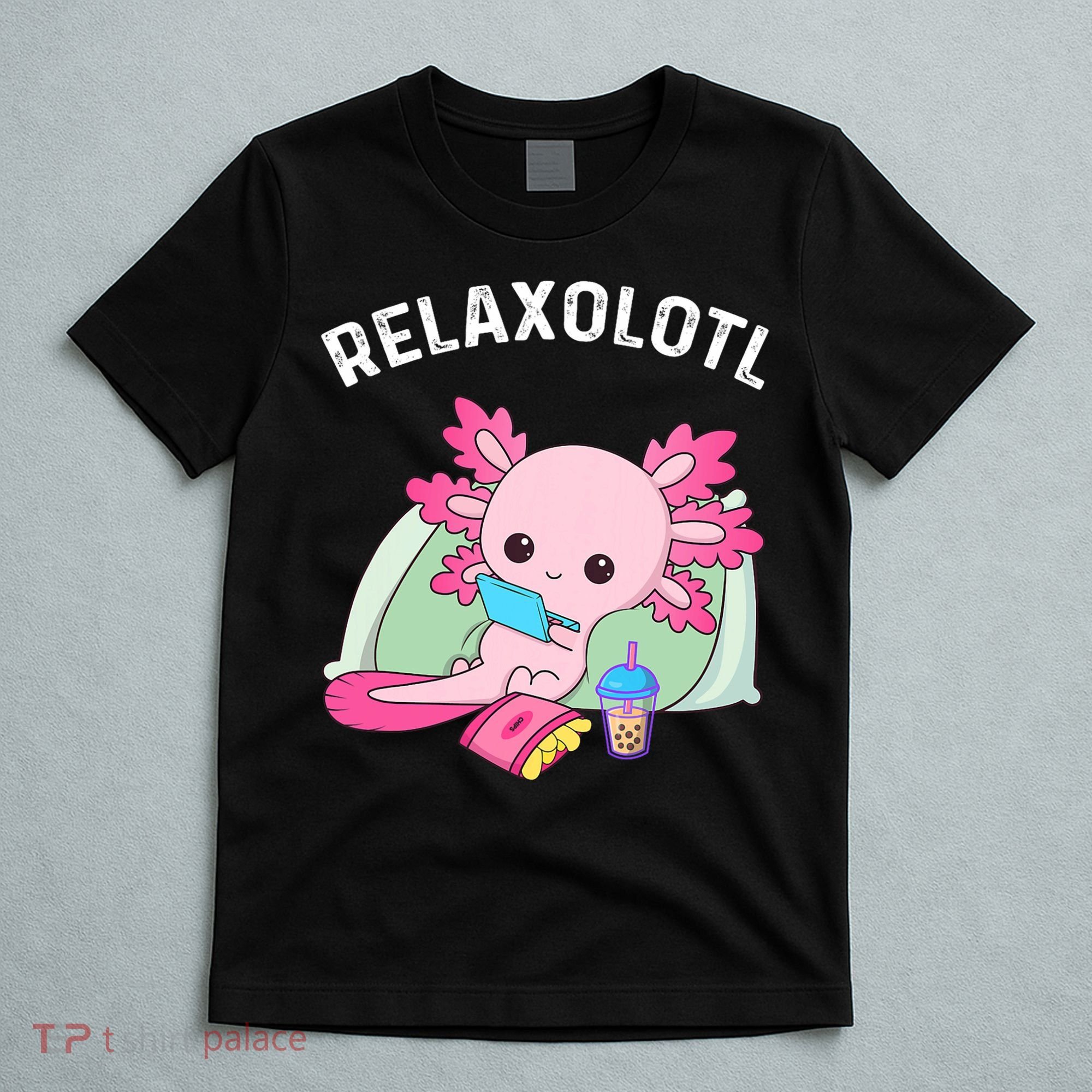 Cute Axolotl Lover Mexican Salamander Relaxolotl T-Shirt