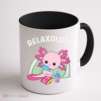 Cute Axolotl Lover Mexican Salamander Relaxolotl Coffee Mug thumb 1