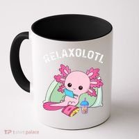 Cute Axolotl Lover Mexican Salamander Relaxolotl Coffee Mug thumb 0