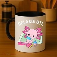 Cute Axolotl Lover Mexican Salamander Relaxolotl Coffee Mug thumb 4