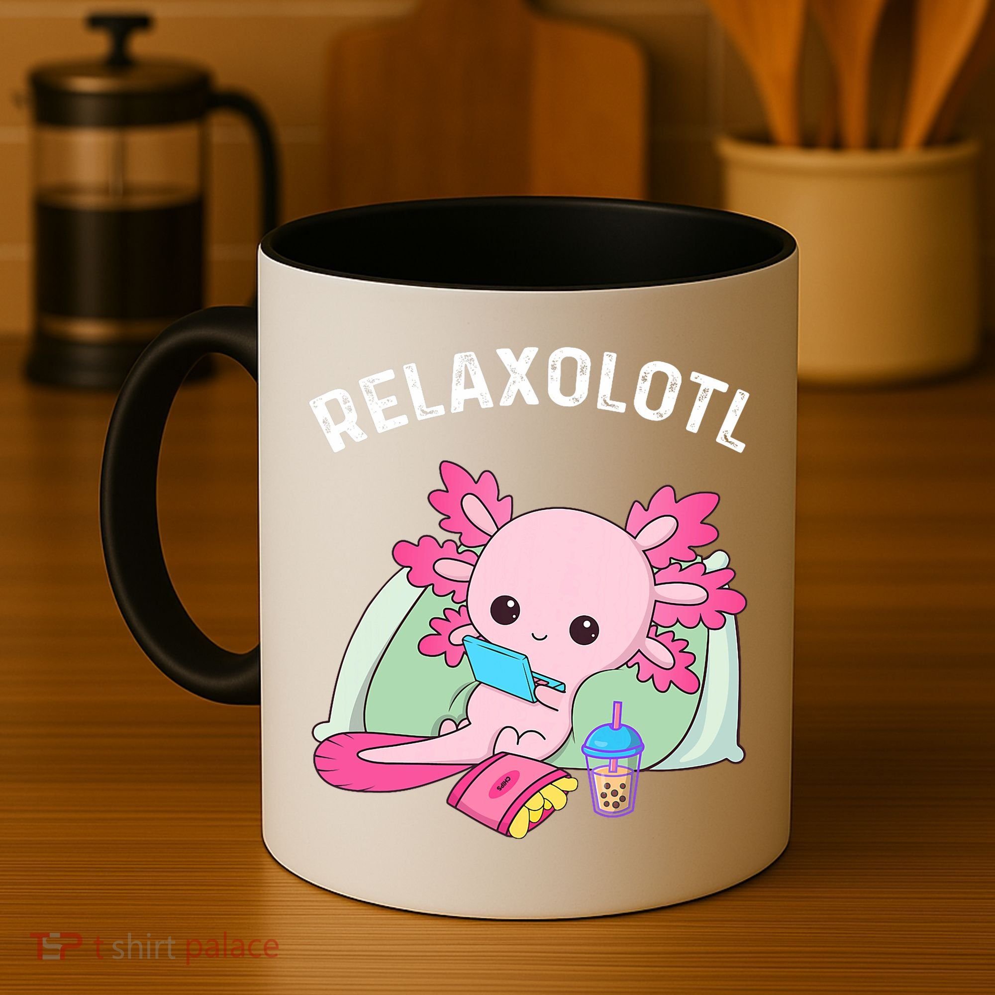 Cute Axolotl Lover Mexican Salamander Relaxolotl Coffee Mug