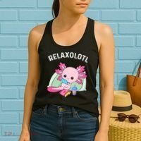 Cute Axolotl Lover Mexican Salamander Relaxolotl Women's Tank Top thumb 2