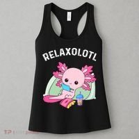 Cute Axolotl Lover Mexican Salamander Relaxolotl Women's Tank Top thumb 3