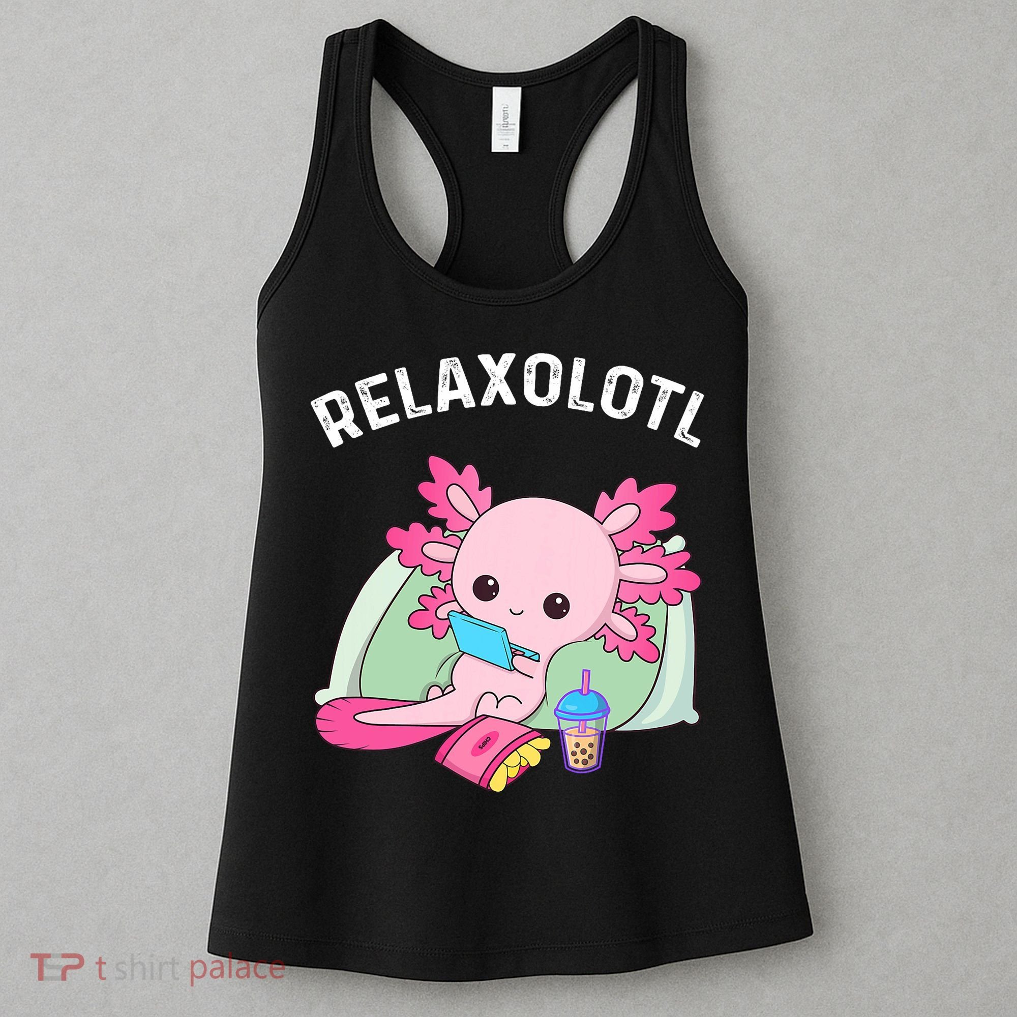Cute Axolotl Lover Mexican Salamander Relaxolotl Women's Tank Top
