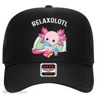 Cute Axolotl Lover Mexican Salamander Relaxolotl Hat thumb 0