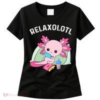 Cute Axolotl Lover Mexican Salamander Relaxolotl Women's T-Shirt thumb 0