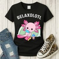 Cute Axolotl Lover Mexican Salamander Relaxolotl Women's T-Shirt thumb 3