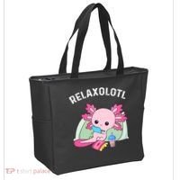 Cute Axolotl Lover Mexican Salamander Relaxolotl Tote Bag thumb 2