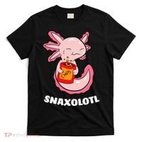 Cute Axolotl Lover Snaxolotl Kawaii Axolotl Food Sweets  T-Shirt thumb 0