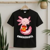 Cute Axolotl Lover Snaxolotl Kawaii Axolotl Food Sweets  T-Shirt thumb 2