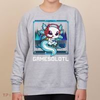 Cute Axolotl Lover Gamesalotl Gaming Axolotl Women's Sweatshirt thumb 0