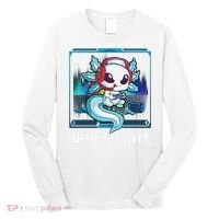 Cute Axolotl Lover Gamesalotl Gaming Axolotl Long Sleeve Shirt thumb 0