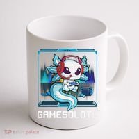 Cute Axolotl Lover Gamesalotl Gaming Axolotl Coffee Mug thumb 1