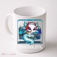 Cute Axolotl Lover Gamesalotl Gaming Axolotl Coffee Mug thumb 0