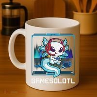 Cute Axolotl Lover Gamesalotl Gaming Axolotl Coffee Mug thumb 4