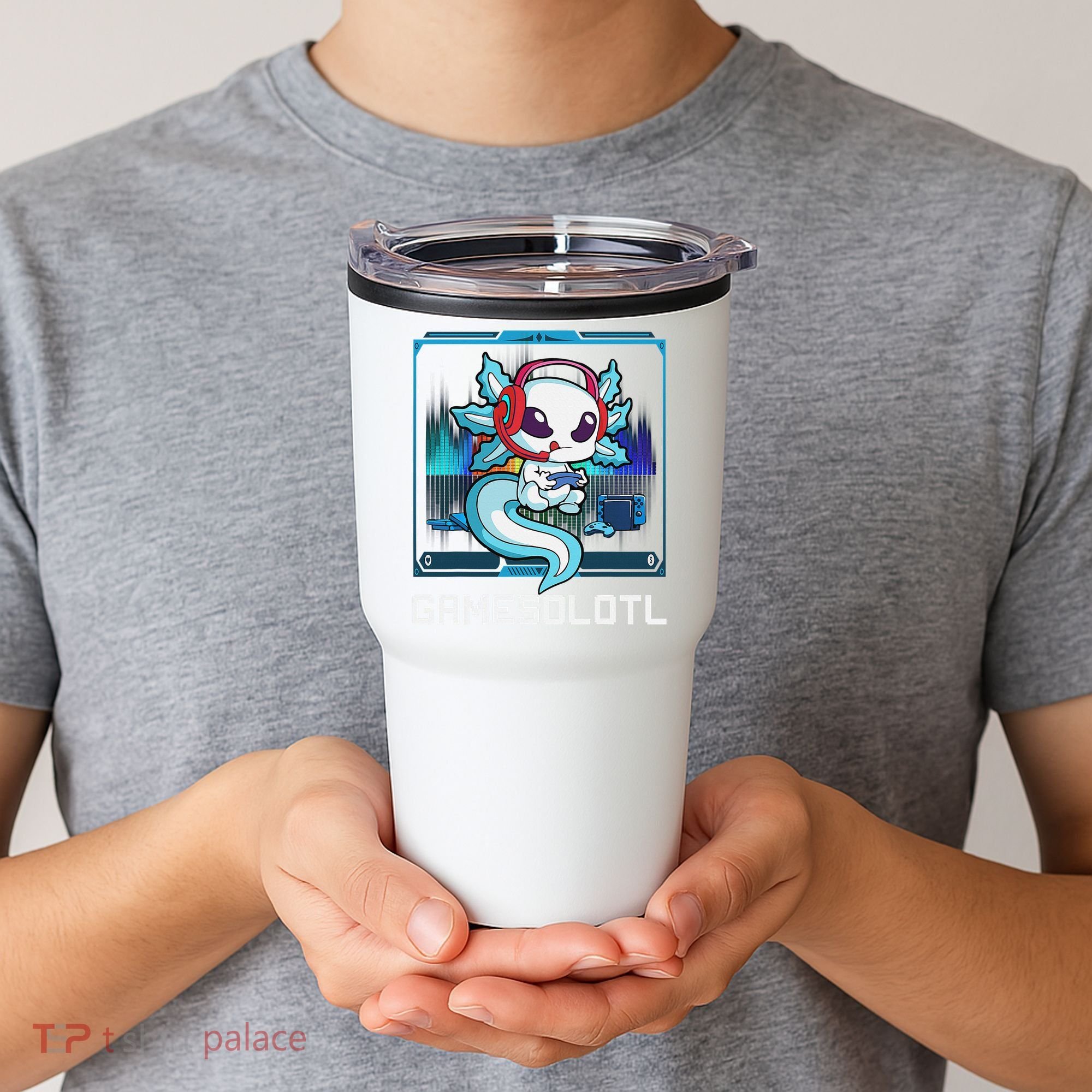 Cute Axolotl Lover Gamesalotl Gaming Axolotl Tumbler
