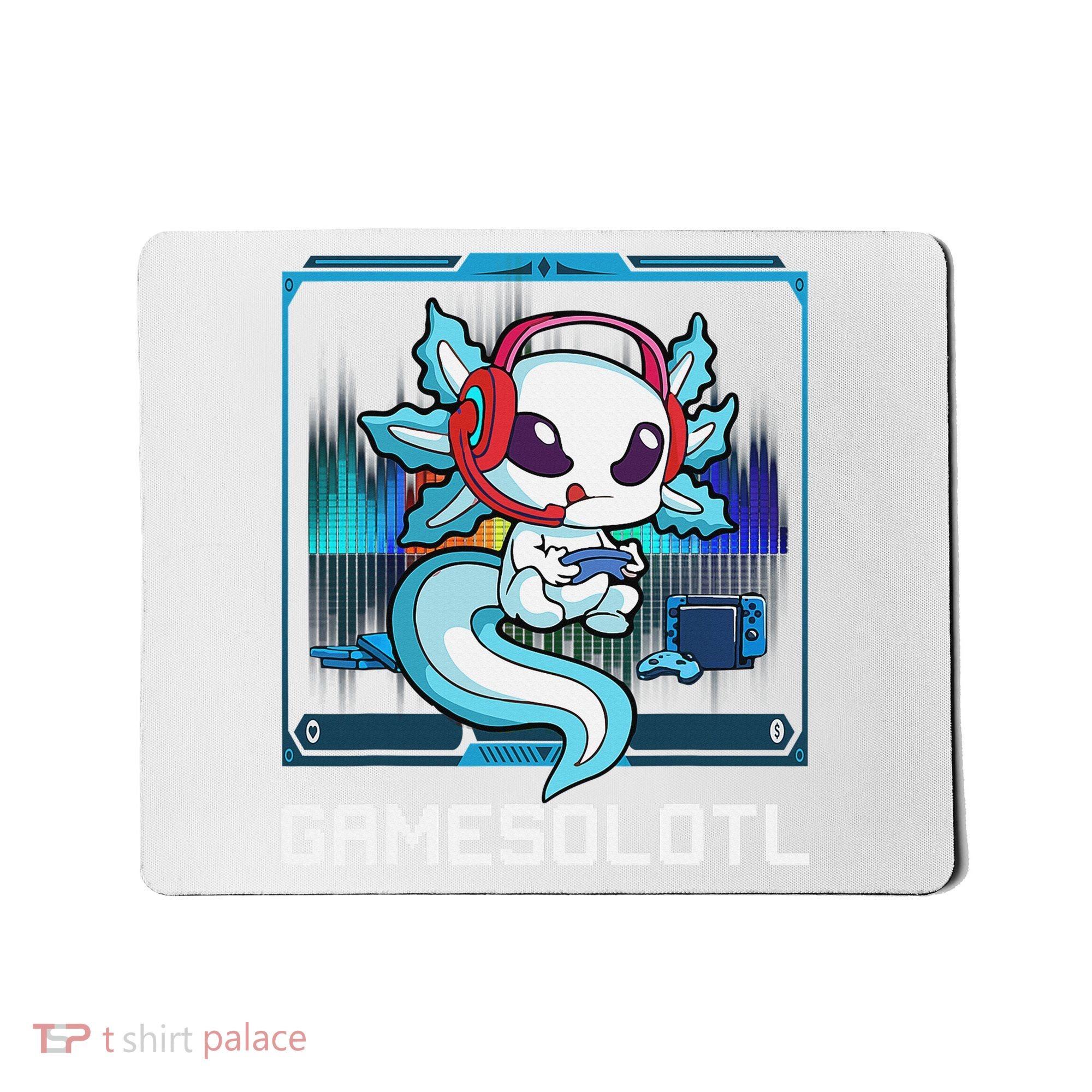 Cute Axolotl Lover Gamesalotl Gaming Axolotl Mousepad